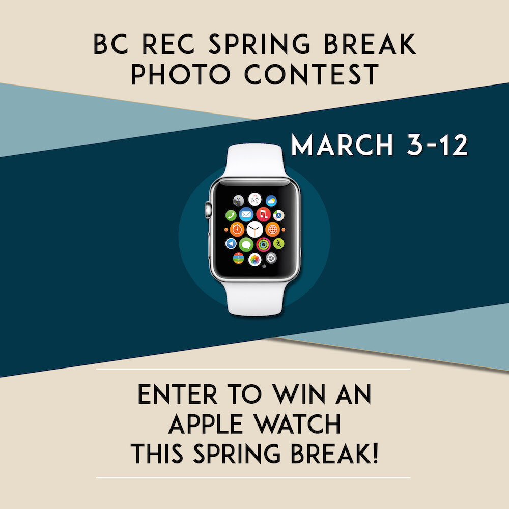 BCRecreation's tweet photo. Win an Apple Watch! Get details at https://t.co/tzfSYz7a4A #BCSpringBreak https://t.co/ALpMyCtd1P