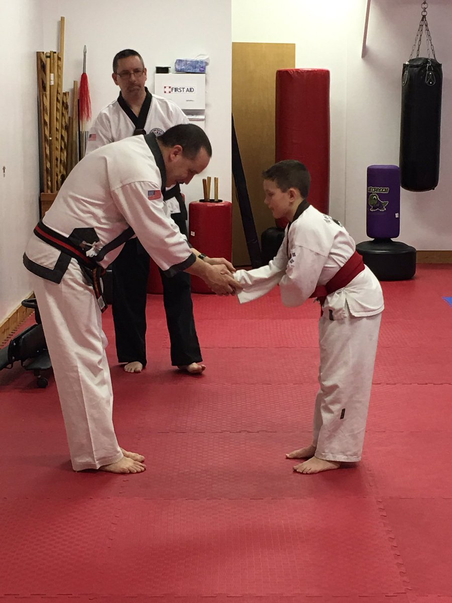 Promoted to red belt!