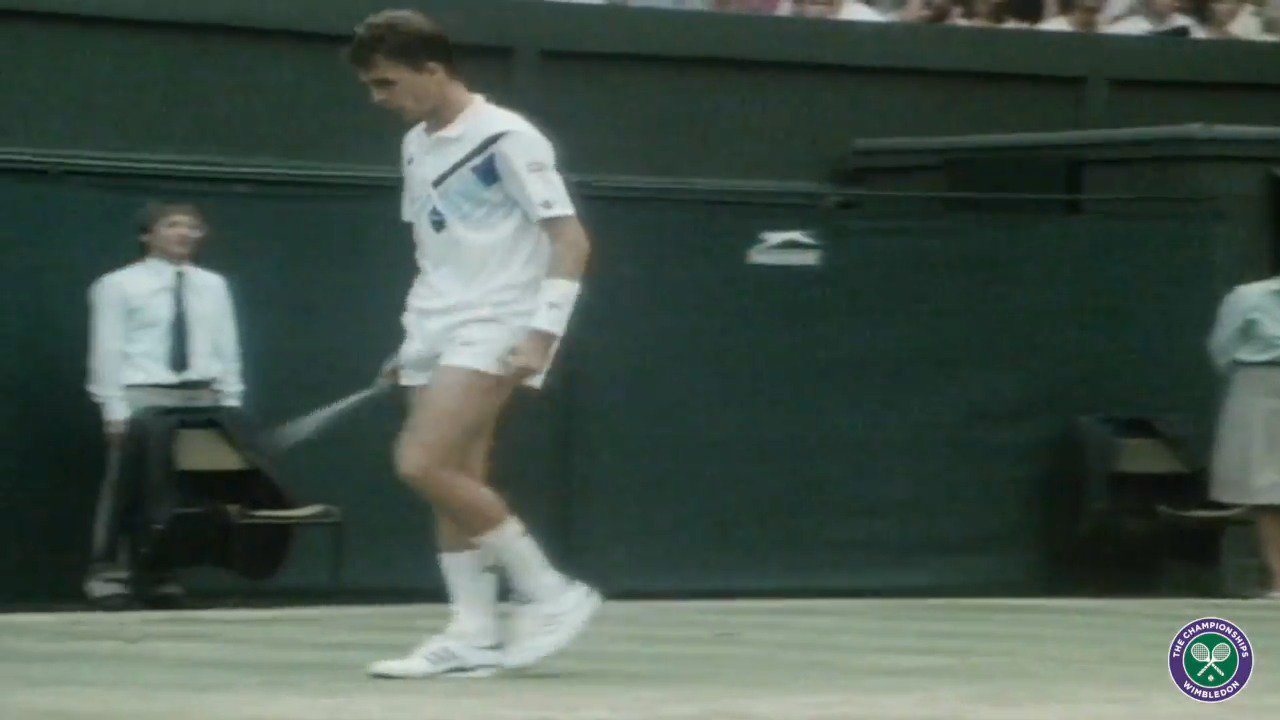 Now we know where gets those exquisite lobs from... Happy birthday, Ivan Lendl 