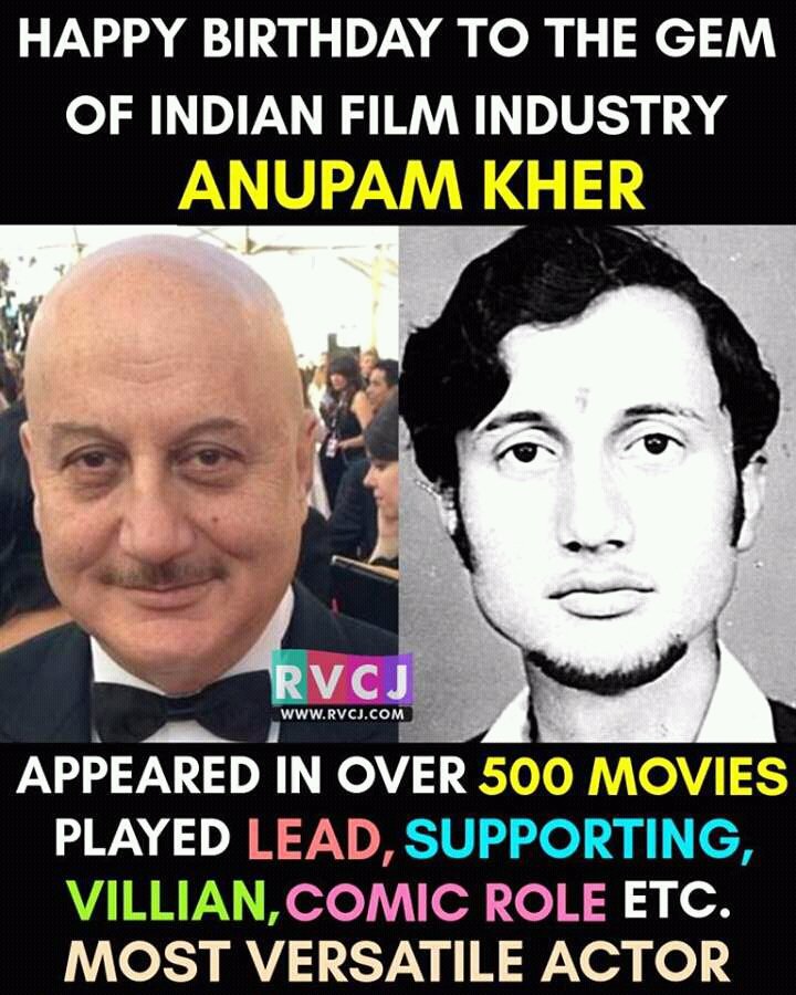  Wishing The Great Happy Birthday To Great Person Of Bollywood Sir Anupam Kher 
