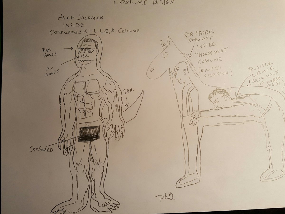 playazball's tweet photo. .@RealHughJackman alternatively, consider the role of #CodenameKILLER? Mock up of what you'd look like in the costume. #KILLERComics https://t.co/AEyp2FLe5R