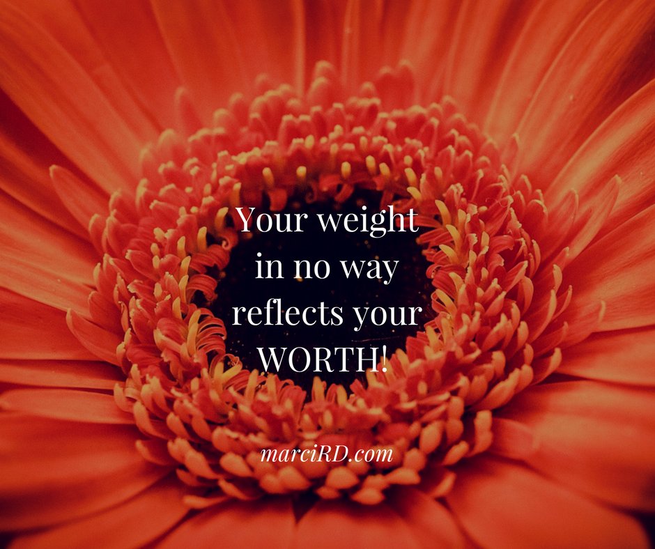 MarciRD's tweet photo. Your weight in no way reflects your WORTH! #bodypositive https://t.co/RQjl2Dco84