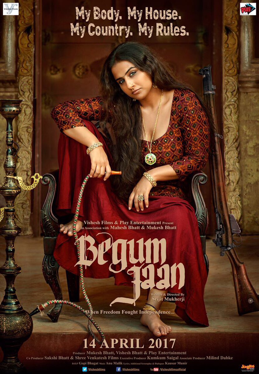 First Look Poster of Begum Jaan starring Vidya Balan