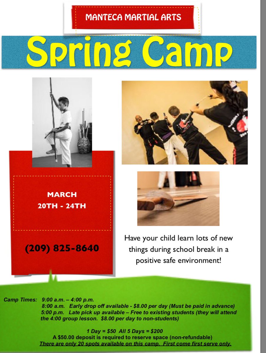 SenseiSays1's tweet photo. Whether you train or not! #mantecamartialarts #springcamp #manteca #kids #bestinmanteca #2098258640 https://t.co/rSLRPMr1li