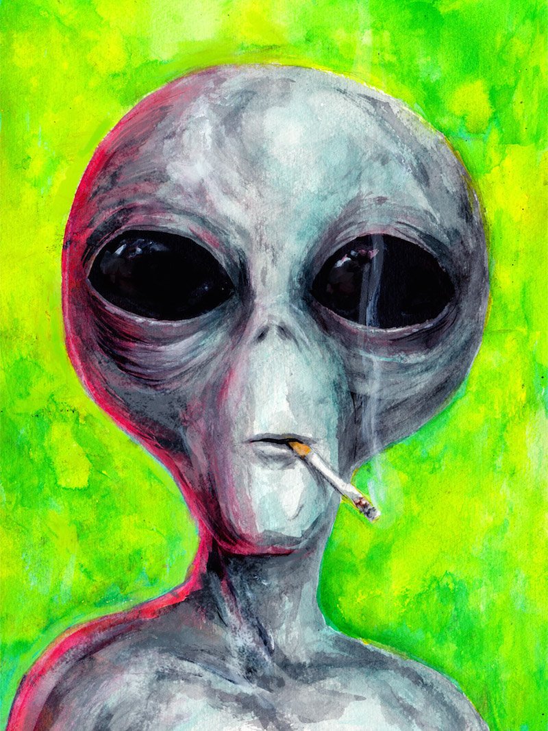 Инопланетянин к скосяком