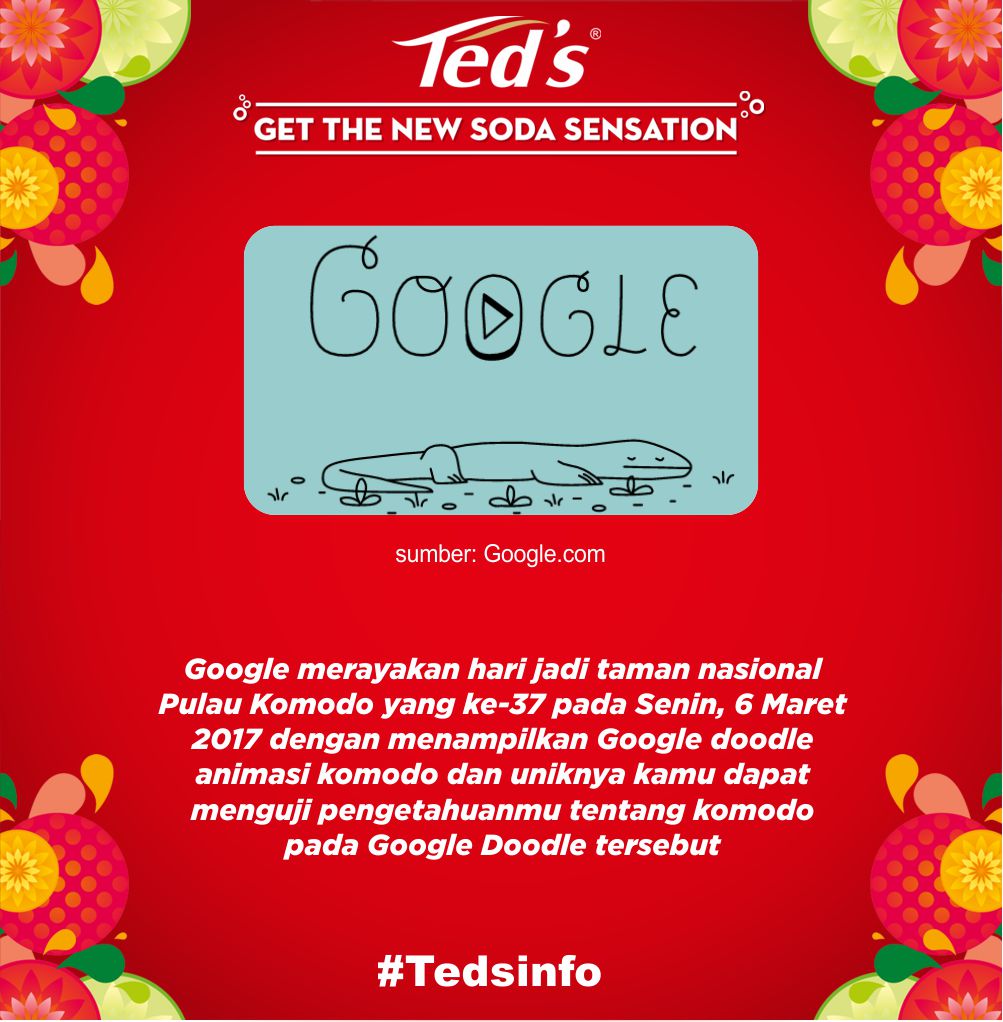 Karenanya, Google Doodle ikut merayakan dengan membuat Doodle Hari Jadi Pulau Komodo

#Tedsmate #Tedsinfo