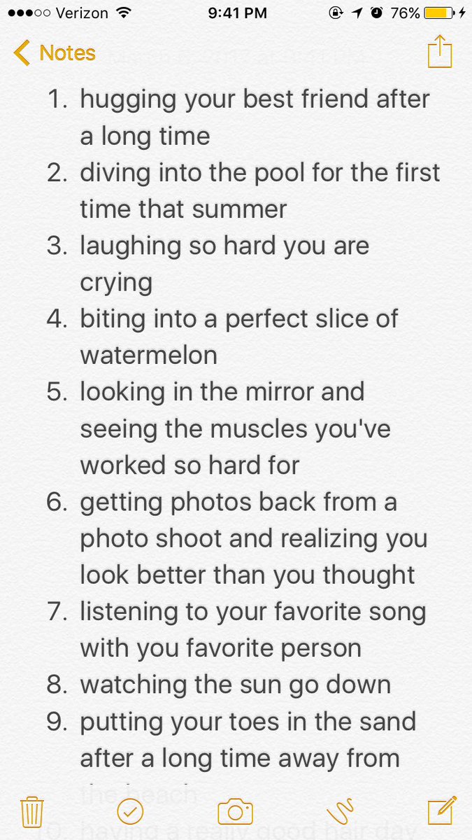 janefroerer's tweet photo. i made a list of some of the best things about being alive https://t.co/El5jKf44CT
