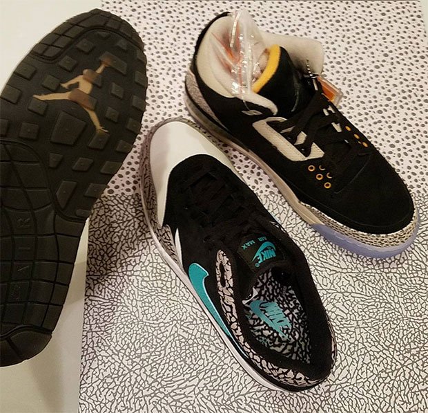 SneakerNews's tweet photo. Air Max 1 atmos from the Pack has some different details... https://t.co/TKZb1uw0jx https://t.co/kw90djQbZk