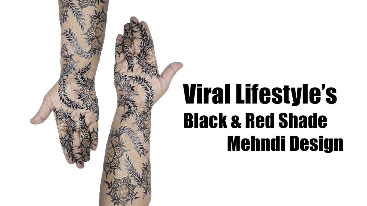 virallifestyles's tweet photo. How To Do #Mehndi In Black  Black &amp; Red #MehndiDesign  Simple and Easy  #MehndiTutorial

Video Link-https://t.co/YQRB9pmamX https://t.co/kuceZzZ5Rr