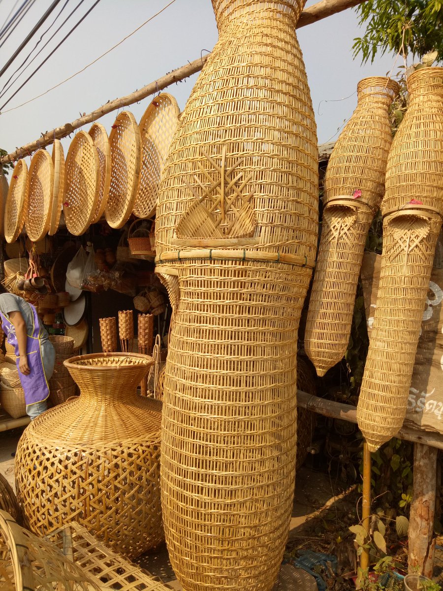 Bamboo crafts in Loei Thailand.