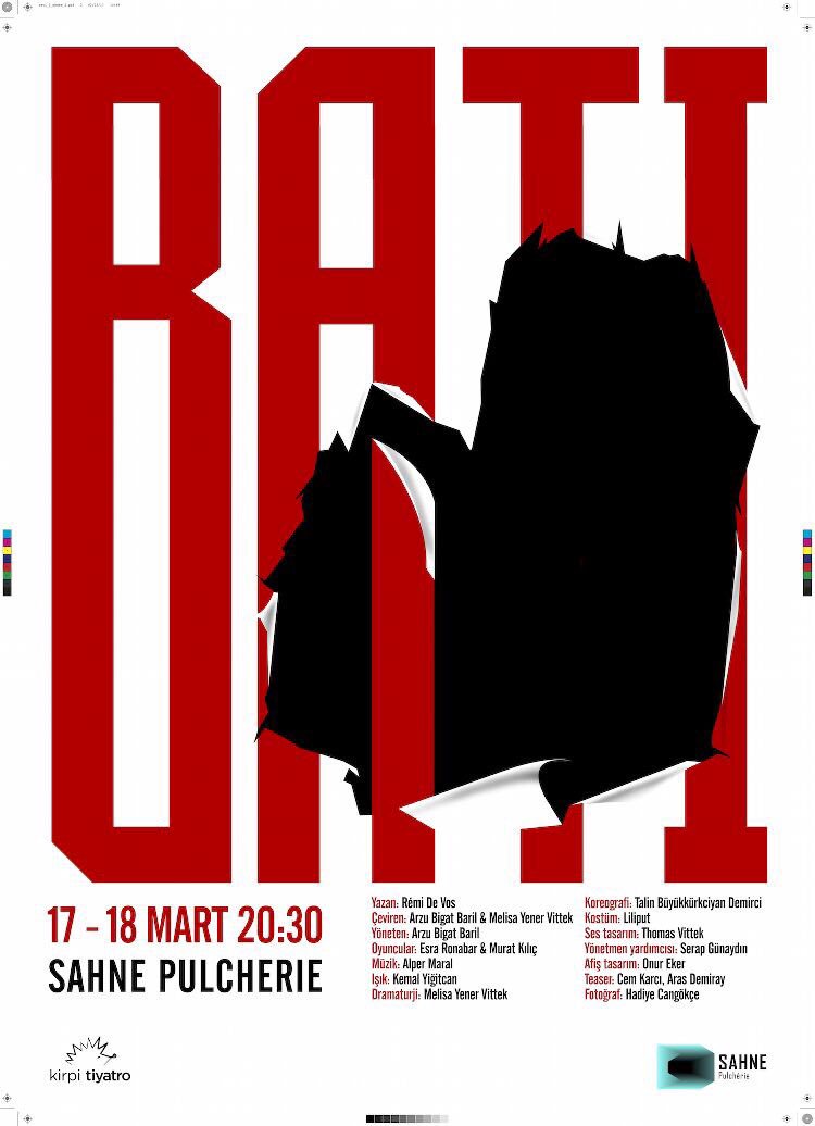 Kirpi Tiyatro,Remi De Vos'un "Batı" oyununun Türkiye prömiyeri ile 17-18 Mart'ta Sahne Pulcherie'de perdelerini açıyor! #kirpitiyatro #batı