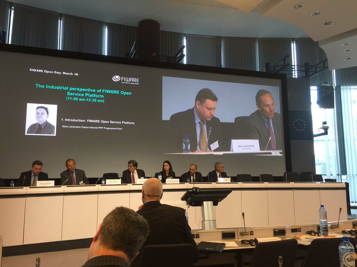 lmarchou's tweet photo. "Open API for Open Minds" is the claim of @FIware for @huberttardieu @Atos #fiwareopenday #smartagri #smartindustry https://t.co/uRYj2XHd6b