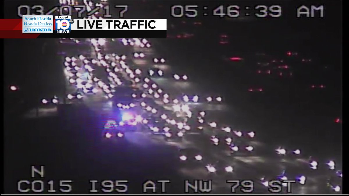 Crash on I-95 SB at NW 79th St #traffic https://t.co/LtTqyeb2sj