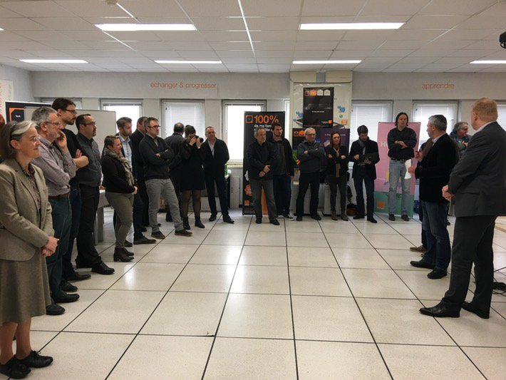 L'unité intervention tech. #CentreVDL #Orange fête l'implication des collaborateurs. <a href="/gillesbourdon/">Gilles Bourdon</a> @Julia_Bardiaux