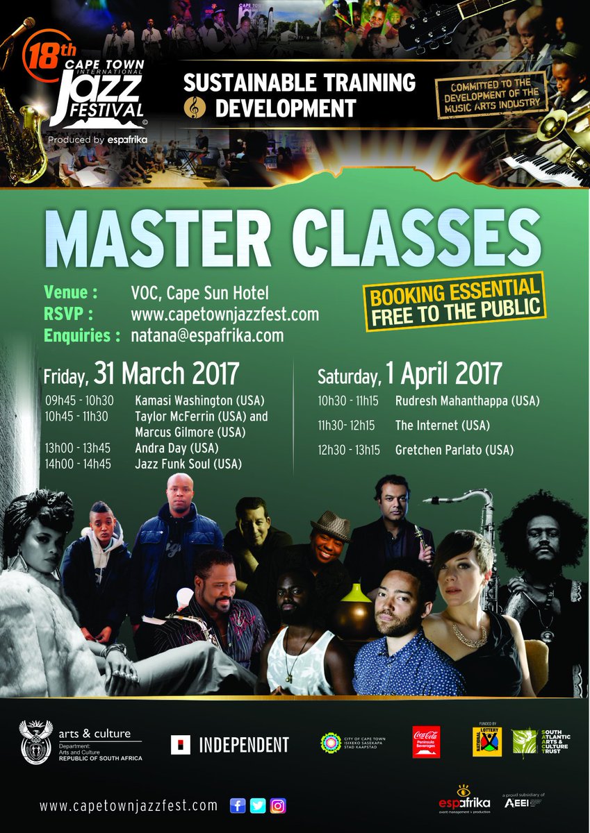 ctijftnd's tweet photo. @CTJazzFest FREE Master Classes with @KamasiW @AndraDayMusic @intanetz @gretchenparlato RSVP: https://t.co/Q2W0tMAwNY #CTIJFTnD #CTIJF2017 https://t.co/R0mopYkFmh