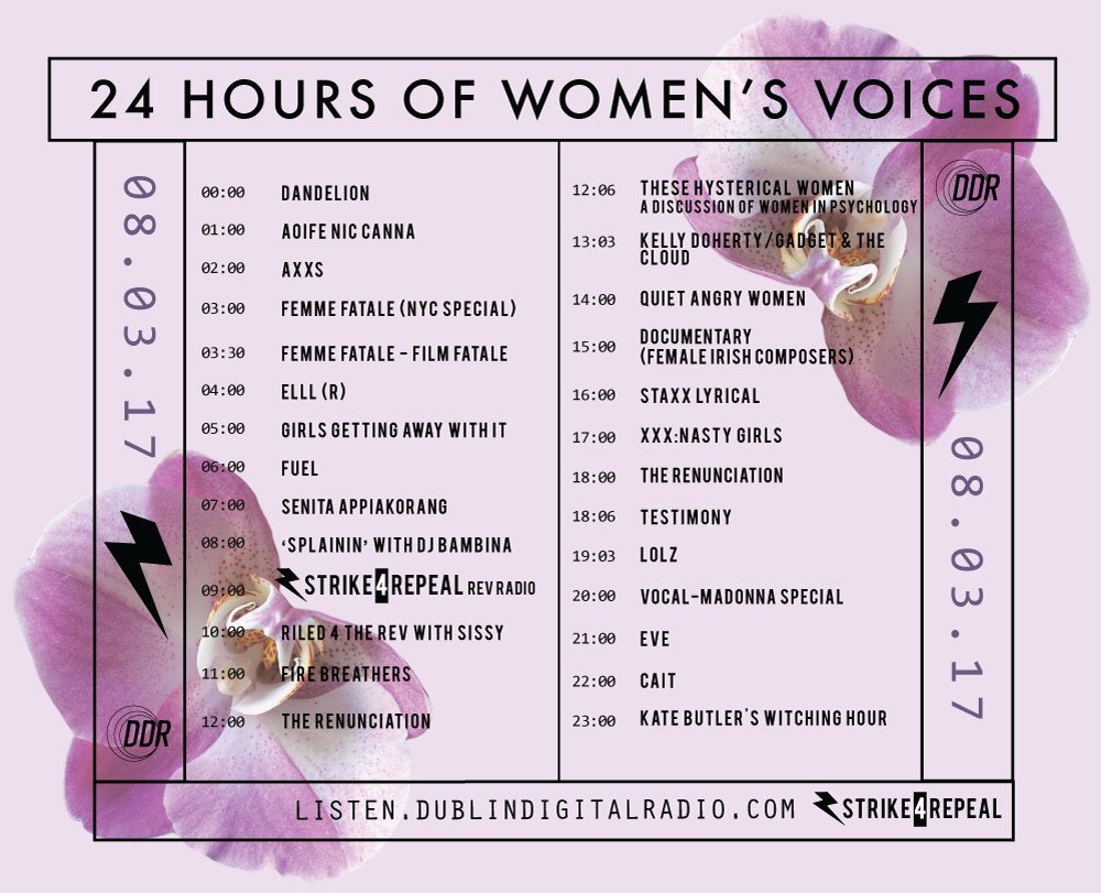 Looking forward to our interviewees Kate Butler &amp; Aoife Ni Canna's shows on the 24 <a href="/strike4choice/">Strike4Choice</a> DDR take over. Legends in the game!