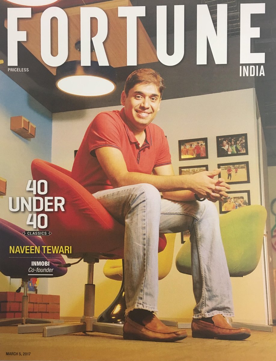 krishnendum's tweet image. So proud and inspired to see @NaveenTewari again in the @FortuneIndia&apos;s #40under40 list