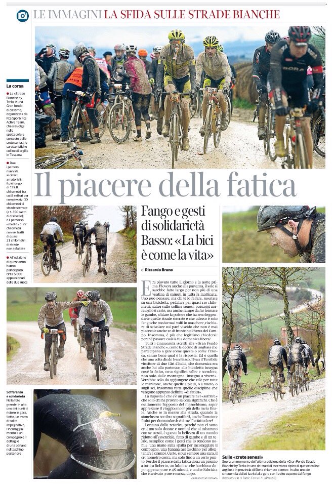 Biketherapy_MI's tweet image. Il piacere di faticare sulle #stradebianche bell&apos;articolo di Riccardo Bruno sul @Corriere @StradeBianche