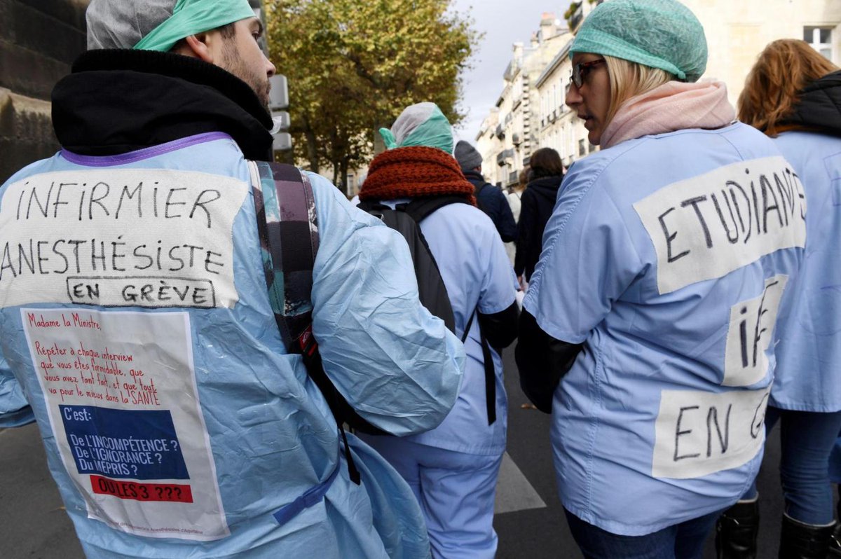 Le_Figaro's tweet photo. Grève nationale des infirmiers ce mardi https://t.co/Zy3pTWCX84 https://t.co/OX5PXArLnn