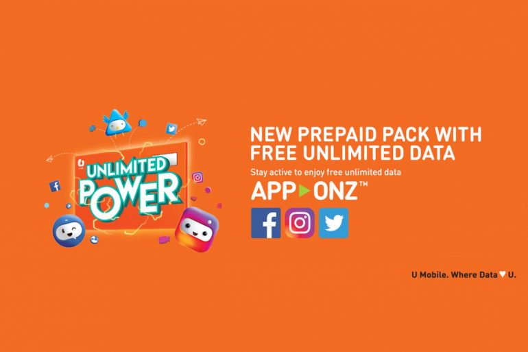 LowyatNET's tweet photo. Here's a closer look at @umobile's Unlimited Power Prepaid Pack with App-Onz. #AppOnz: https://t.co/vUMBySNYd1 https://t.co/bpnSOqQUqm