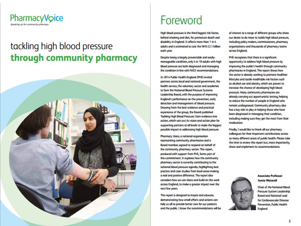 Tackling high blood pressure through community pharmacy. New <a href="/PharmacyVoice/">Pharmacy Voice</a> report published @PHE_uk <a href="/LGAWellbeing/">LGA Wellbeing</a> pharmacyvoice.com/wp-content/upl…