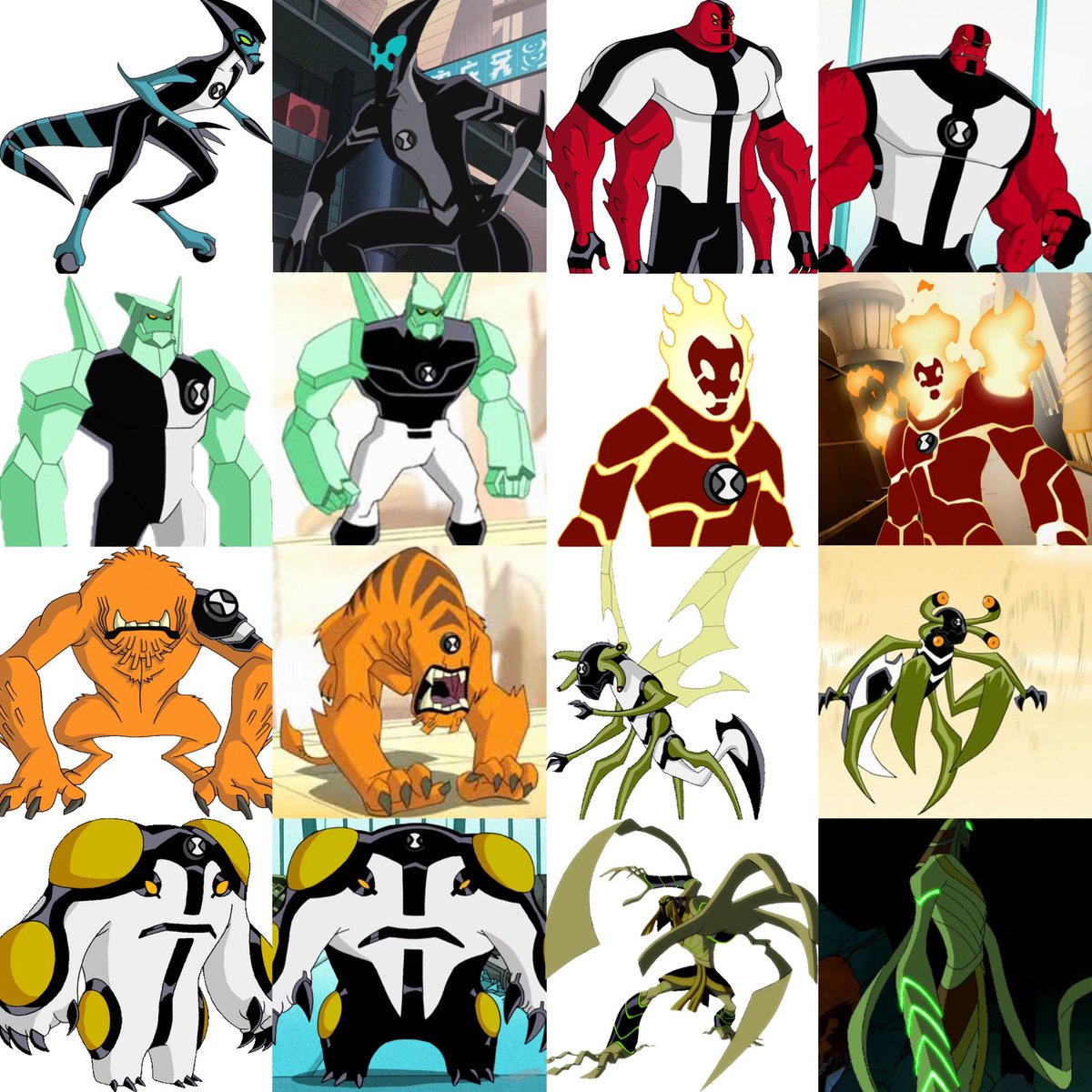 Ben Tennyson on X: All ben 10000 aliens with their original counterparts  #ben10 #ben10000 #omnitrix #CartoonNetwork #future #compare   / X