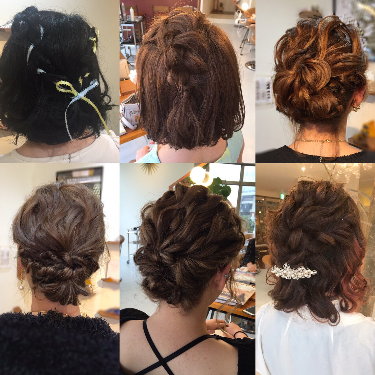 Hair Make Emni Op Twitter 卒業パーティー や 結婚式 などのヘアアレンジ お任せください 1枚目 ボブスタイル 2枚目 ミディアム ロング 担当 ｓａｋｉ Emni エムニ 卒業パーティー 結婚式 ヘアアレンジ 高校生