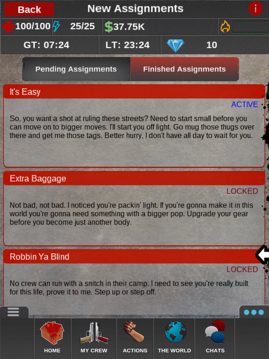 CartelReloaded's tweet photo. we added easy assignments for new players.. come get you some. #indiedev #gamedev #cartel #reloaded https://t.co/PY2N19ih1a