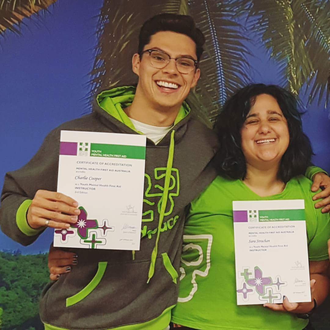 SarARTStrachan's tweet photo. Thanks to #headspace partner @VivaEnergy_au I am a certified Youth Mental Health First Aid Trainer! Thank you VIVA! https://t.co/jq9xgqNYit