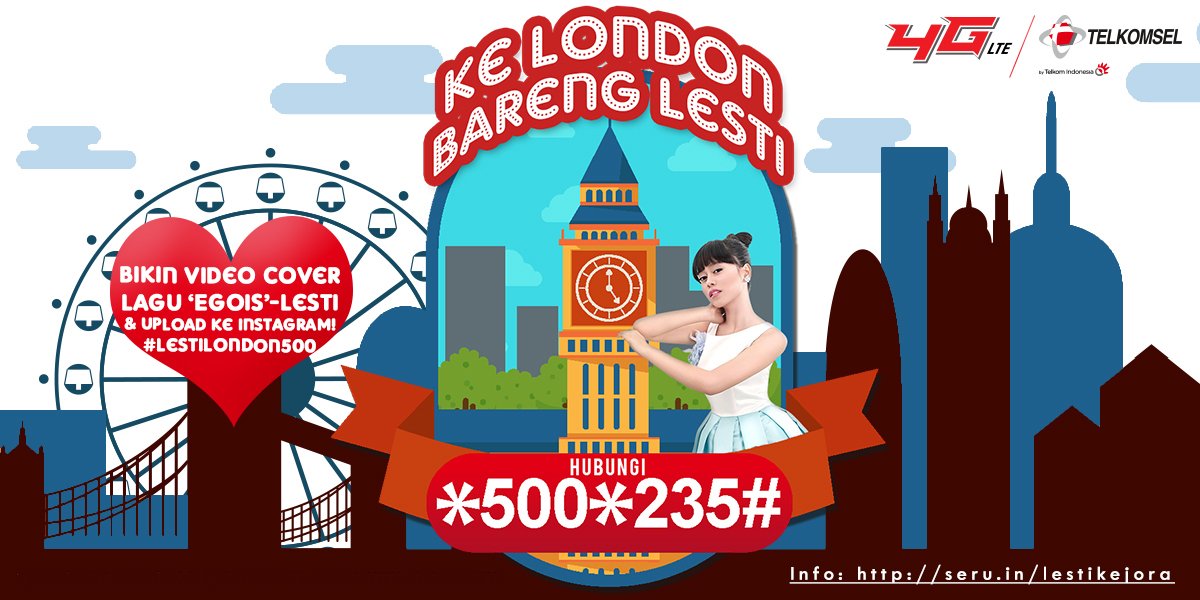 Cover lagu EGOIS dari Lesti dan menangin jalan2 ke London bareng Lesti! info: seru.in/lestikejora