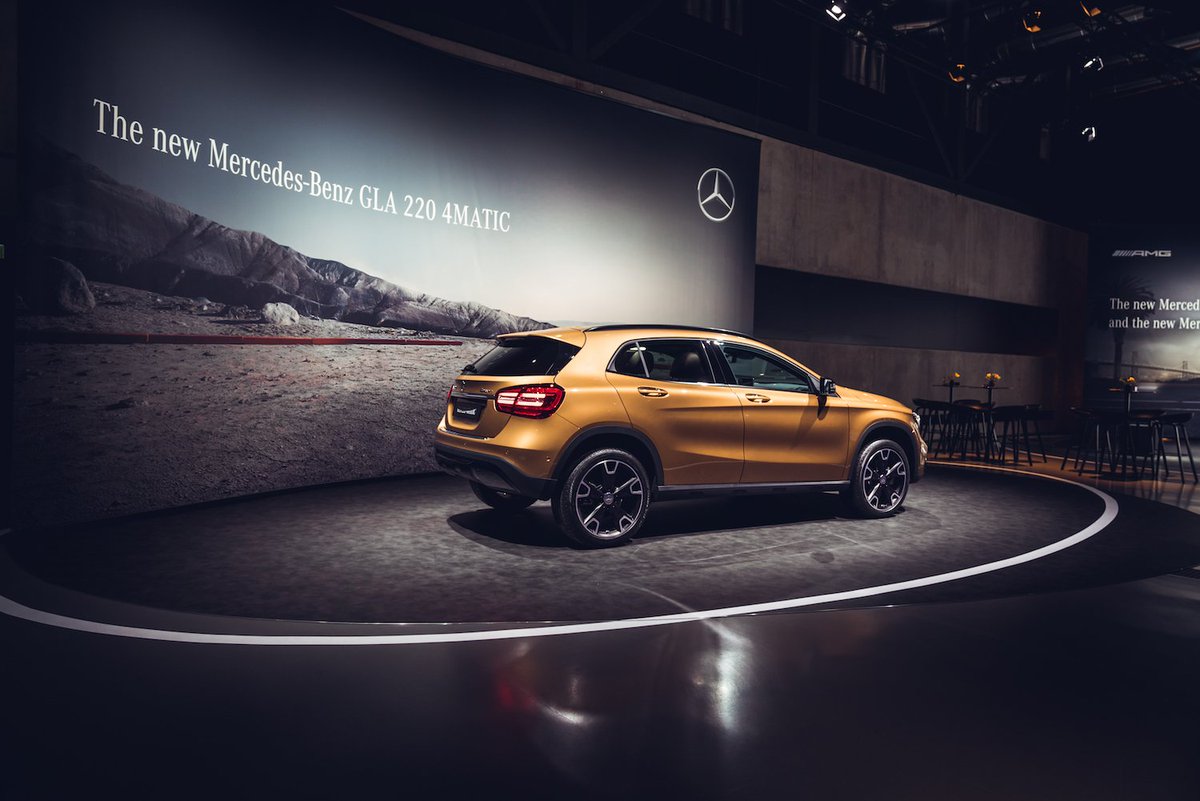 mpc9ja's tweet photo. Sportily dynamic design and an extensive individualisation range - the Mercedes Benz GLA.
[Consumption 7.4–3.9 l/100 km| CO2 172-103 g/km] https://t.co/X10Yr4rtxc