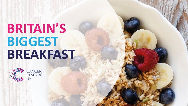FanBuildbase's tweet photo. Come in this Friday for your FREE breakfast between 7am &amp; 10am. Donations will be very welcome in aid of Cancer Research. See you there https://t.co/4ZuuX2xEE4