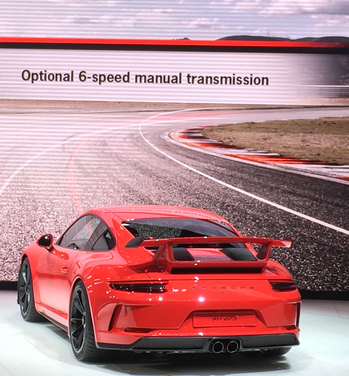 Here it is.... The new #Porsche  #911GT3 @GimsSwiss