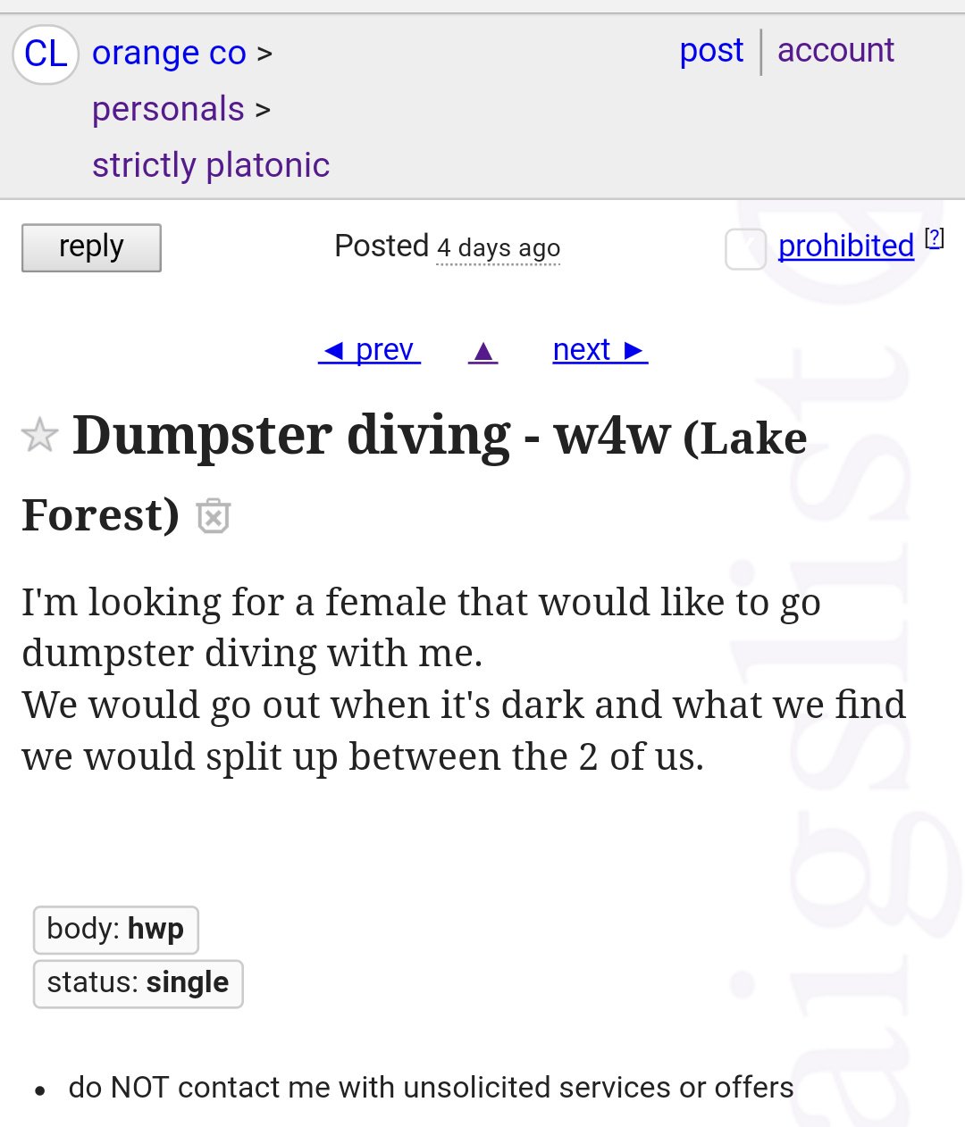 Up craigslist personals