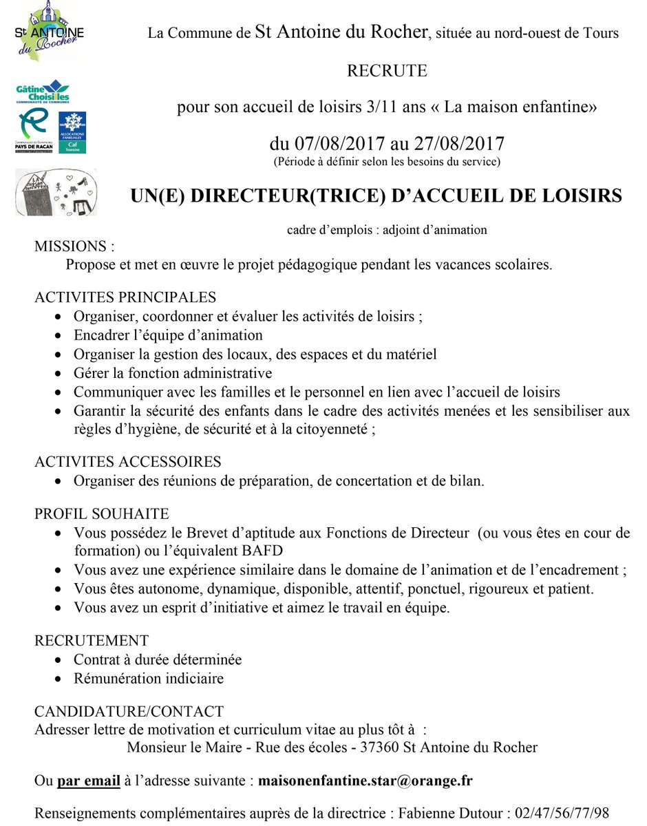 Lettre De Motivation Directeur Bafd