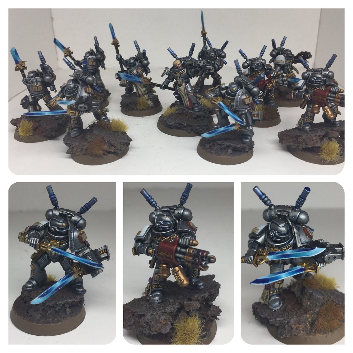 SiegeStudios's tweet image. Completed Grey Knight Commission, To book a commission visit our website siegestudios.co.uk #warhammer #warmongers #greyknights #40k