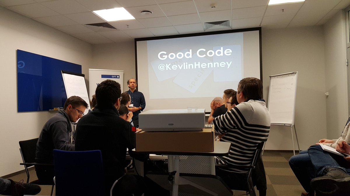 bartekzdanowski's tweet photo. Current status: Good code with @KevlinHenney https://t.co/vmNSXuqmcP