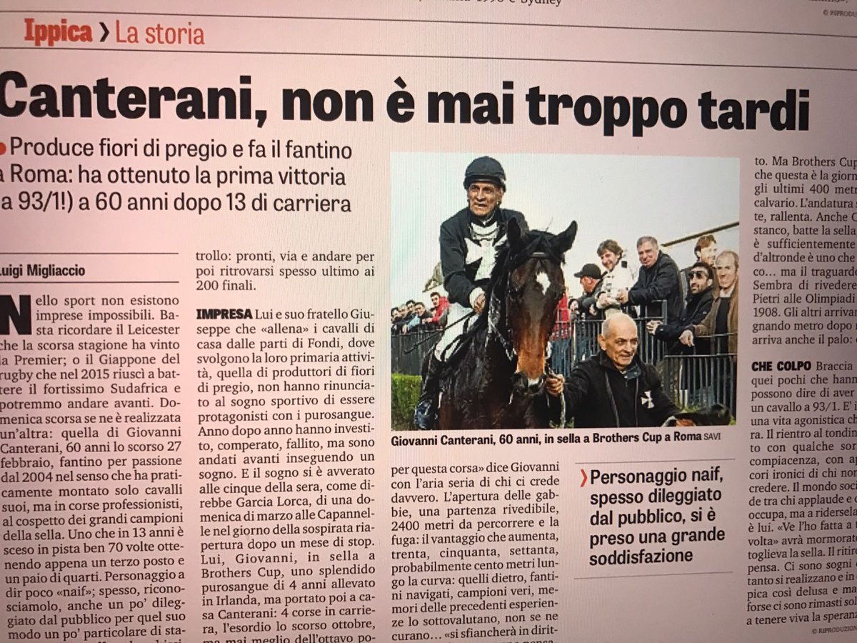 Canterani storia meravigliosa!