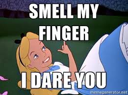 PaulitaPappel's tweet photo. That moment during a work meeting when you suddenly notice it smells like ass. Oh, it's my finger. #goodmemories #secretlysmiling https://t.co/tSzozTPA1u