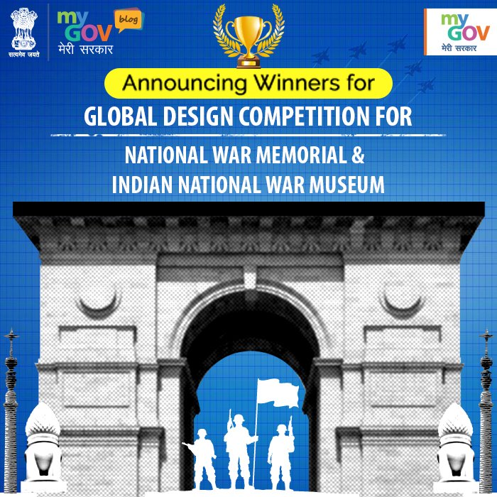 mygovindia's tweet photo. Announcing the winners of National War Memorial and Museum contest(s), Congratulations to the winners! Read to know: https://t.co/vRKIHo8Qdj https://t.co/KDKkzM1EJz