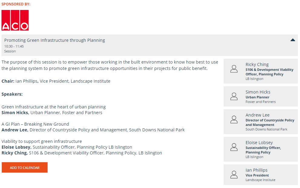 talklandscape's tweet photo. GI sessions at #Ecobuild kick off in 1hr w/ Promoting Green Infrastructure through Planning - @Ecobuild_Now @ACOWater @FosterPartners @sdnpa https://t.co/s2pUXgVk9Z