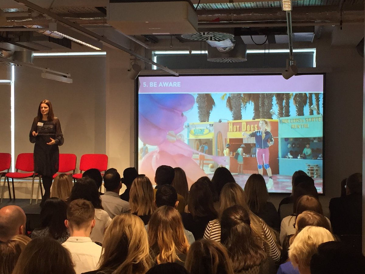 "It's absolutely ok to use feminine cues. We just need to have a good reason for doing it." #c21woman @EngineLondon