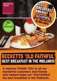 Do you want the BEST breakfast in the West Midlands?! Head over to Becketts Farm @ Heath Farm, Alcester Road 🍴😍🍳☕️