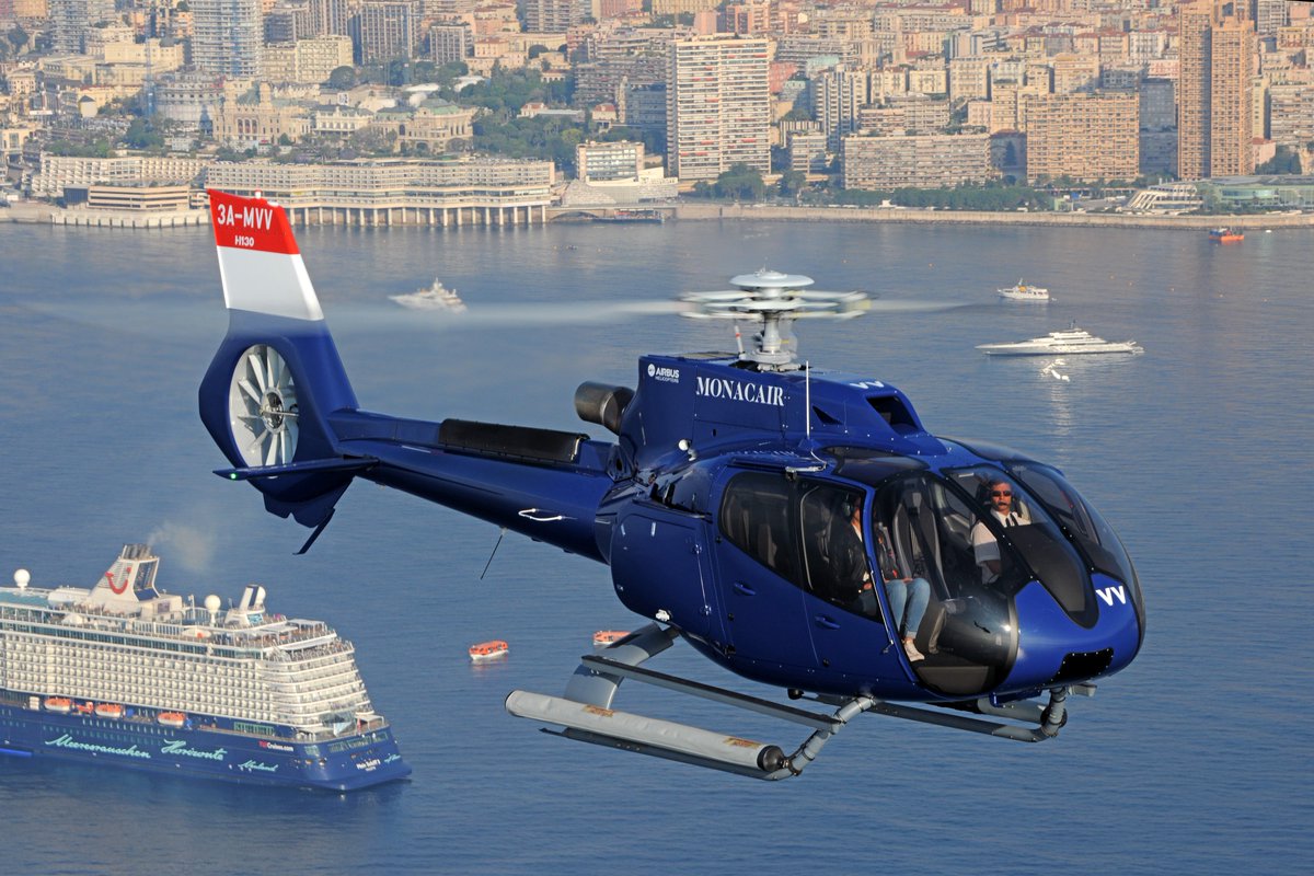#Monaco has a busy #economy-During weekdays, there’s only an interval of 30 minutes per #helicopter flight in Monaco!