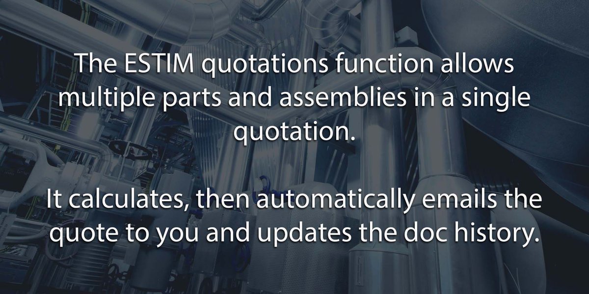 Engineering_CES's tweet photo. Recently we've been busy working on the ESTIM quotations function #software #quotation #estimating #engineering #manufacturing https://t.co/1am9EBn2Vh