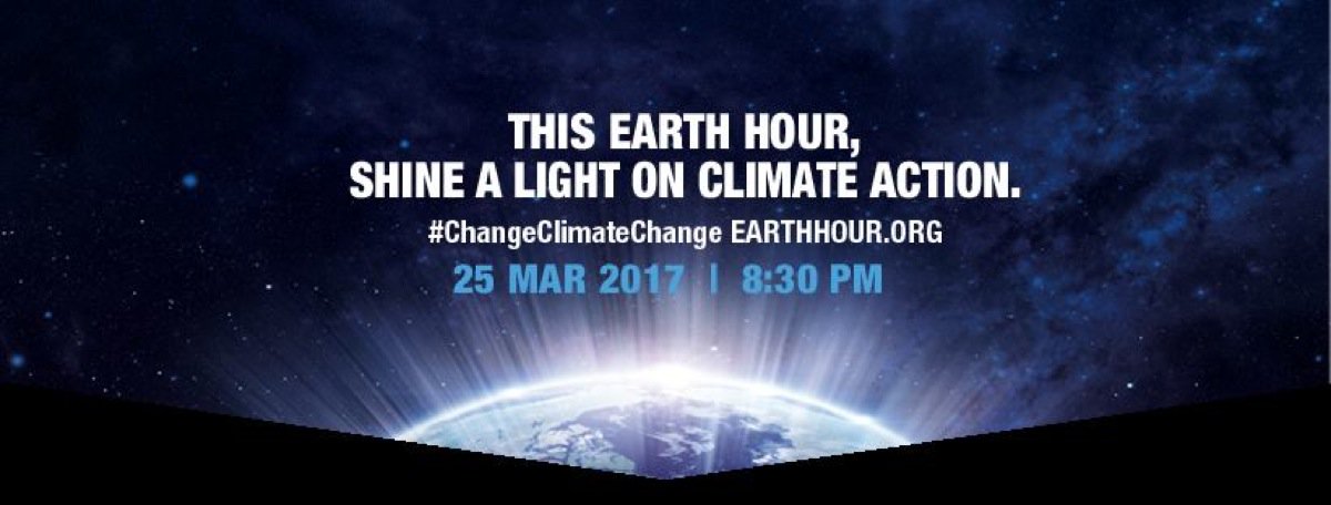 Switch off non-essential lighting, pc's, kitchen and other office equipment from 8:30 – 9:30pm on 25 March. 

wwf.org.uk/earthhour/what…