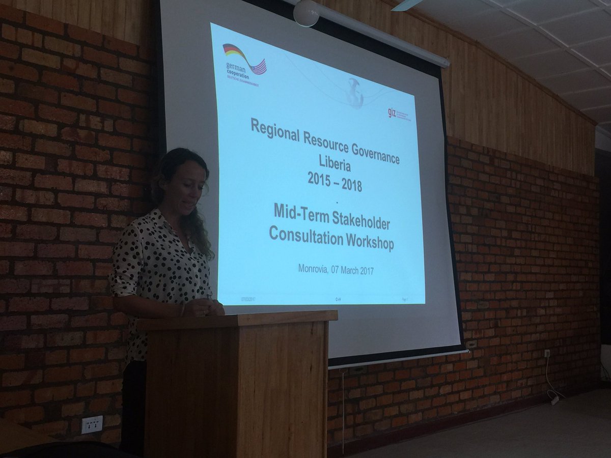 RevenueDev's tweet photo. Christina Von Heyden, Program Manager of the Regional Resource Governance Program opens up the workshop. #ReGov #RevenueDev @giz_gmbh https://t.co/xVO6kFChrX