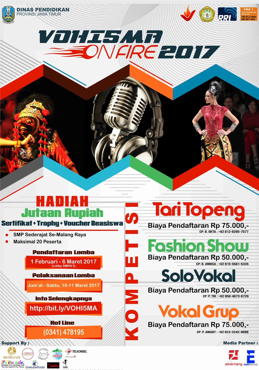 Vanue Jalan Sehat Undangan dan Poster Dalam Rangka HUT SMK Negeri 5 Malang ke 19 #VOHI5MA cc <a href="/eventmalang/">Event Malang</a> <a href="/smkn5malang/">SMK NEGERI 5 MALANG</a>