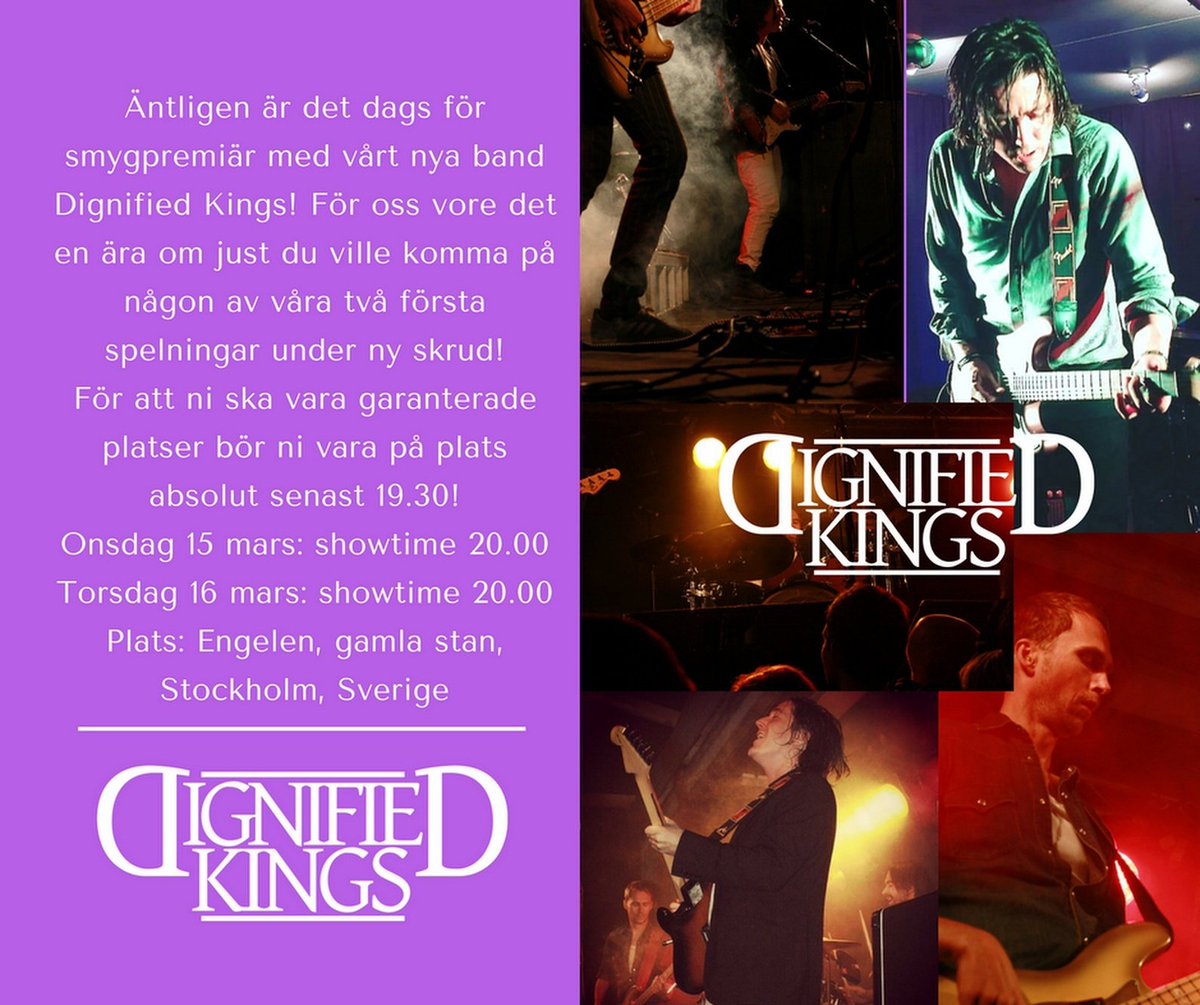 DignifiedKings's tweet photo. Premiär och du, ja just du, är välkommen! #dignifiedkings #rockband #rock #livemusic #music #rock #blues #fender @EngelenKolingen https://t.co/n95XwDrn0S