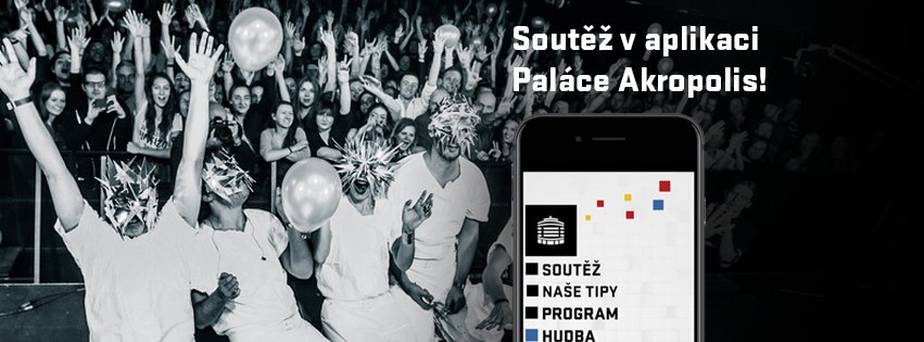 PalacAkropolis's tweet photo. POZOR POZOR. V naší appce nejen soutěž o vstupenky na Bokka, ale i sleva 100Kč na několik vybraných akcí v záložce NAŠE TIPY. Tak stahujte:) https://t.co/W4RKW53QZ5